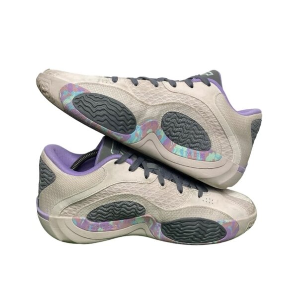 Nike Jordan Tatum 2 Sidewalk Chalk Athletic Basketball Shoes Men’s Size 9 FZ2202 - Picture 3 of 7